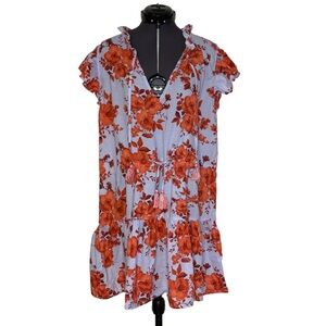 Bindu Cotton Tie Waist Mini Dress